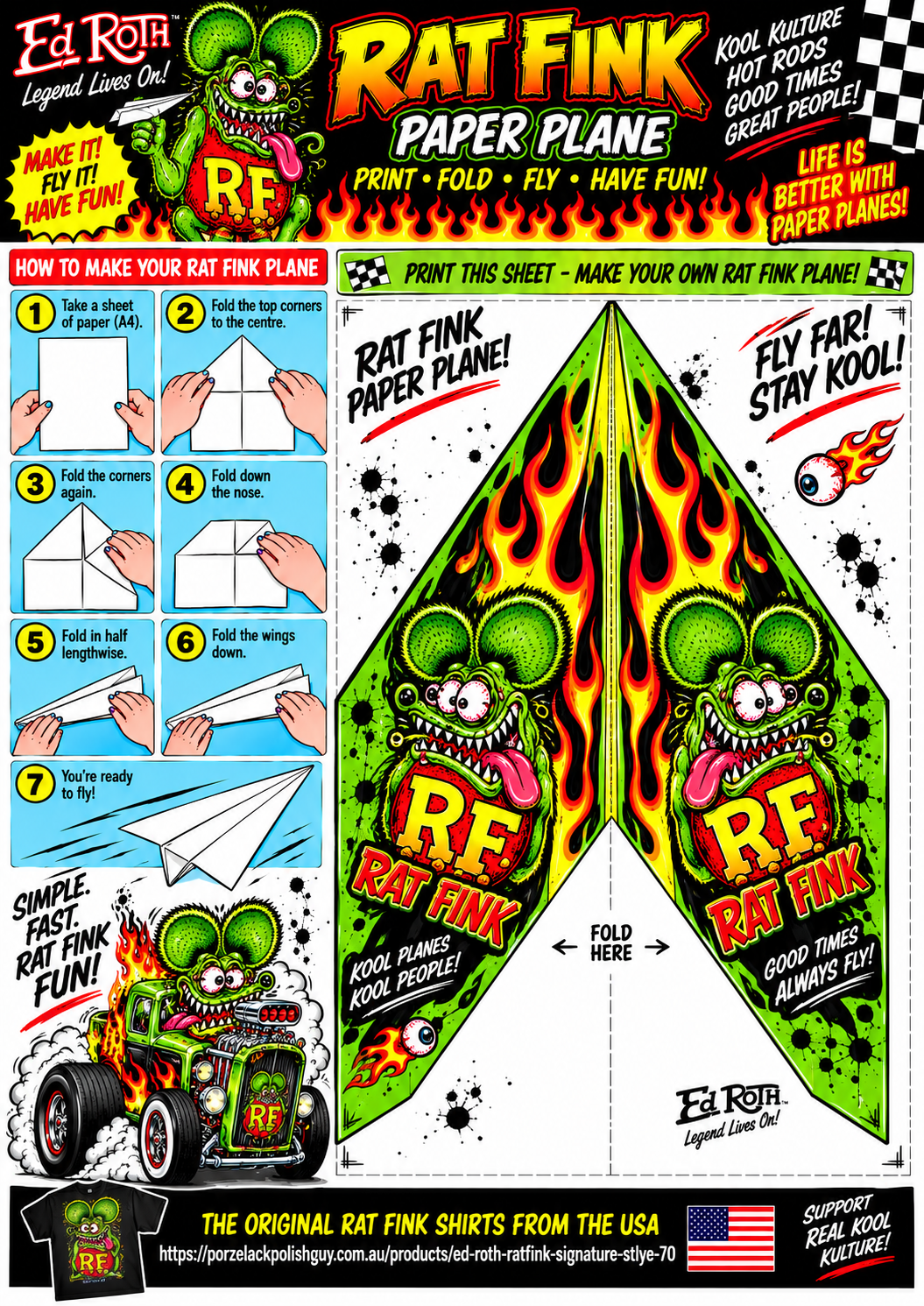 MAKE A RAT FINK PLANE FREE JUST SAVE THE PICTURE