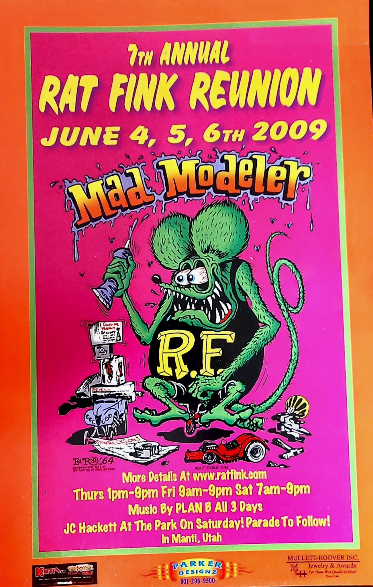 7th Annual Rat Fink Reunion Poster Limited Porzelack Polish Guy Online