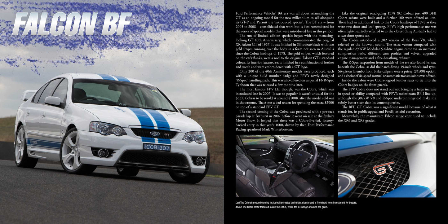 Ford Falcon Commemorative Edition Book plus MOFFAT PHOTO AND VINTAGE DECALS