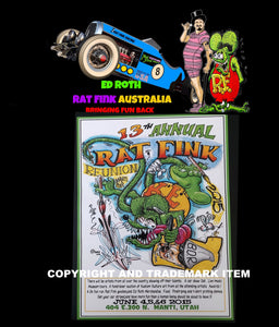 Original 13th Annual (2015) Rat Fink Reunion Poster