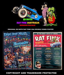 Original 16th Annual (2018) Rat Fink Reunion Poster