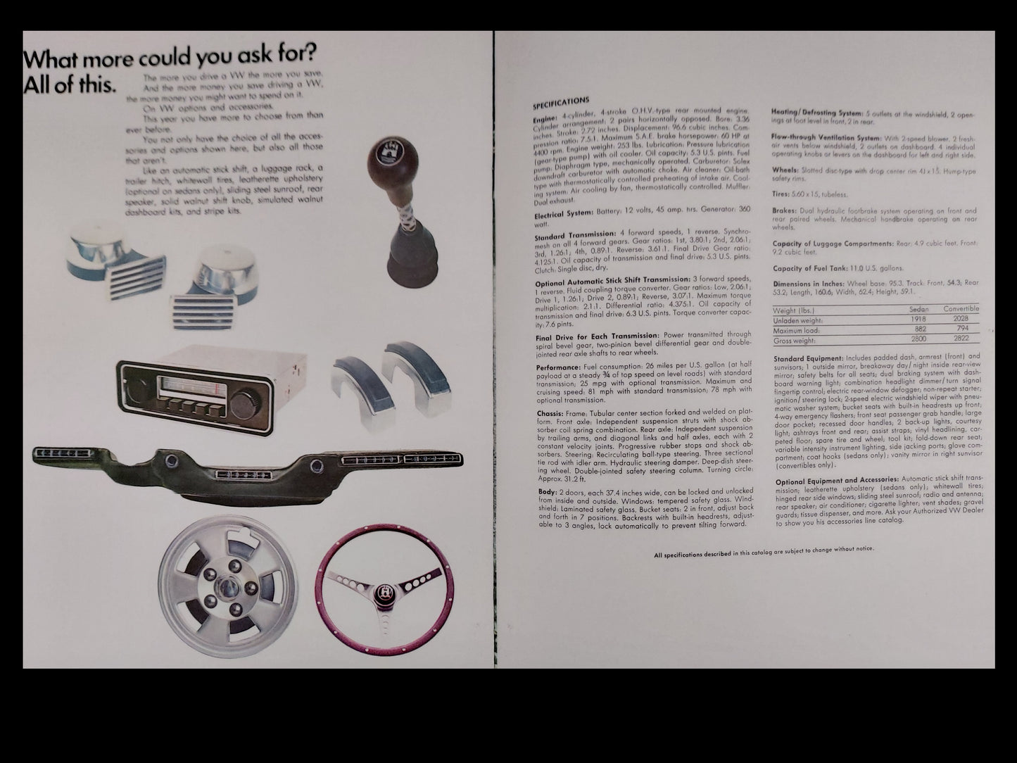 1971 Volkswagen US Brochure