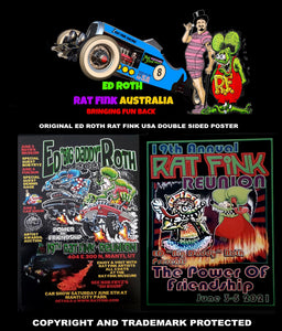 Original 19th Annual (2021) Rat Fink Reunion Poster