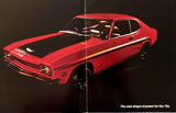 1970 ORIGINAL FORD AUSTRALIA CAPRI BROCHURE GT AND XL