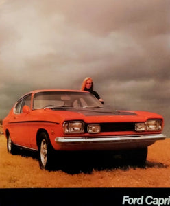 1970 ORIGINAL FORD AUSTRALIA CAPRI BROCHURE GT AND XL