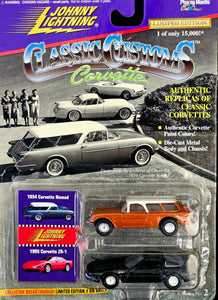 Johnny Lightning Classic Customs 1954 Corvette NOMAD & 1995 Corvette ZR1 TWIN PACK