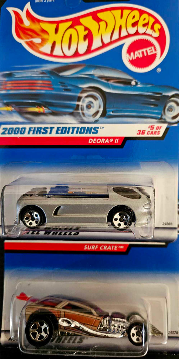 HOT WHEELS 2000 FIRST EDITIONS DEORA II AND SURF CRATE