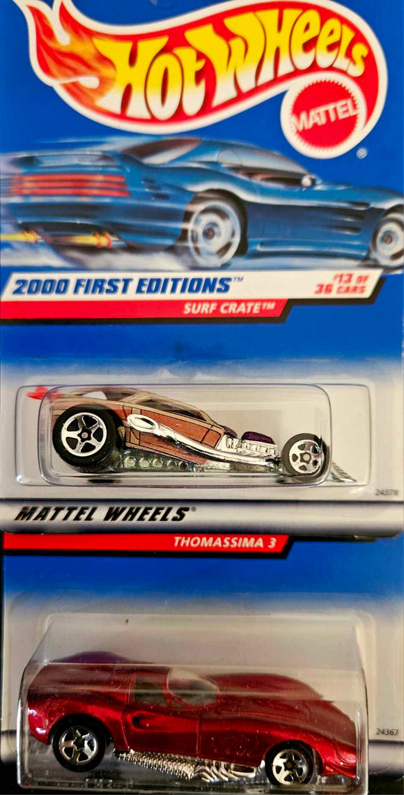 2000 HOT WHEELS FIRST EDITIONS SURF CRATE and THOMASSIMO 3