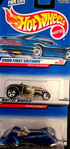 2000 HOT WHEELS FIRST EDITIONS PHANTASTIQUE and DEUCE ROADSTER