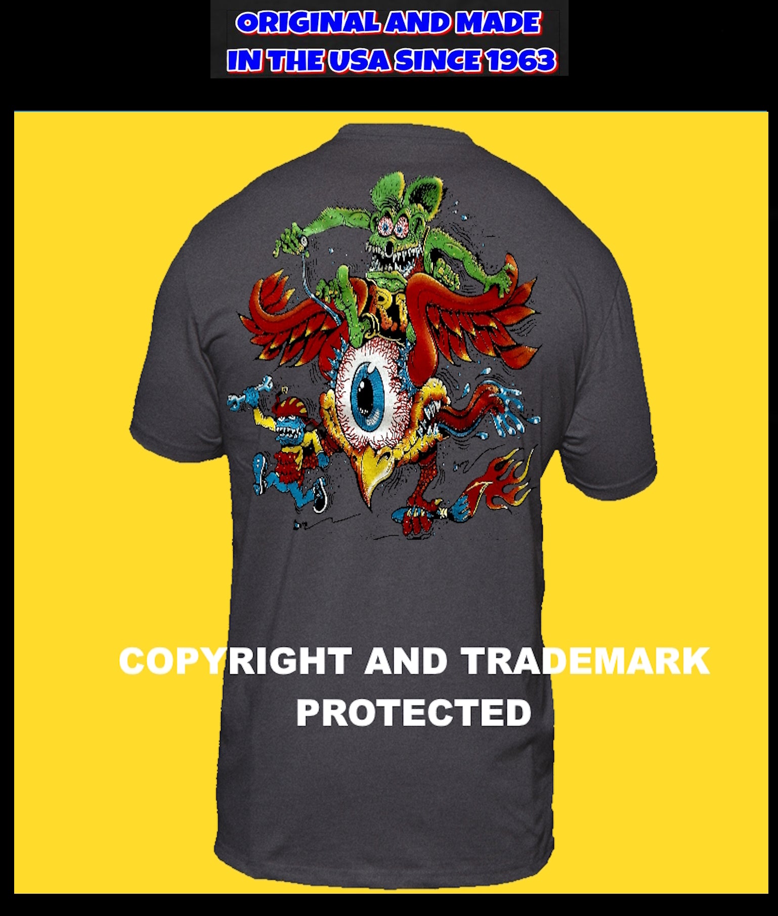 ED ROTH RAT FINK FLYING EYEBALL T SHIRT STYLE 39 – Porzelack Polish Guy ...