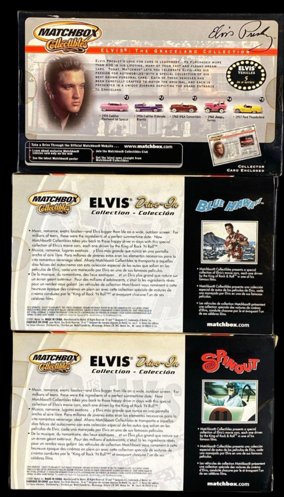 ELVIS DIORAMA COLLECTION super collectable and rare 2001 series