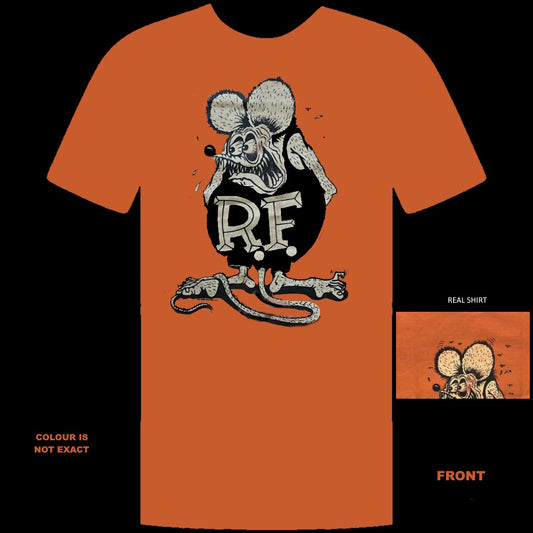 ED ROTH RAT FINK T SHIRT COLOR YAM STYLE 101