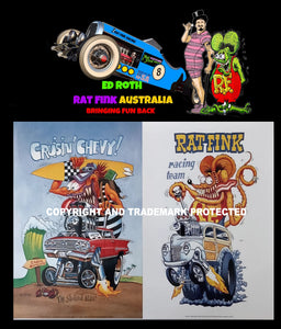 ED ROTH RAT FINK TWIN PACK POSTERS