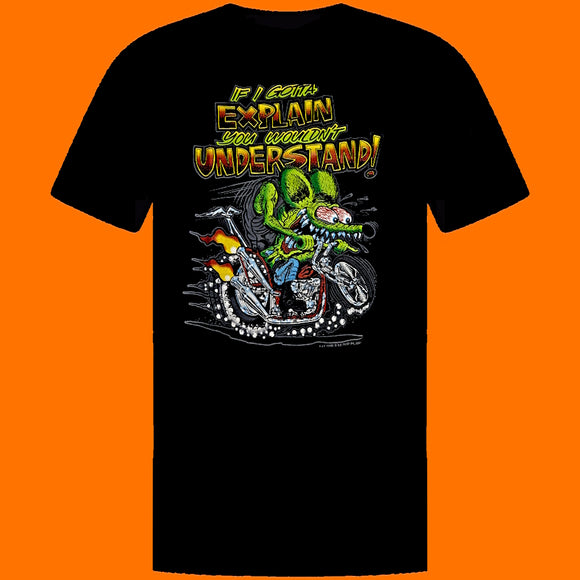 ORIGINAL ED ROTH RAT FINK IF I GO TO EXPLAIN T SHIRT STYLE 19