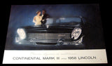 1958 Lincoln Large Prestige Sales Brochure Booklet  Old Original