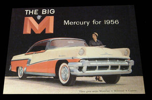 1956 Mercury Fold Out Sales Brochure Booklet Old Original