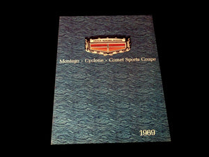 1969 Mercury Montego Cyclone Comet Sales Brochure Large Old