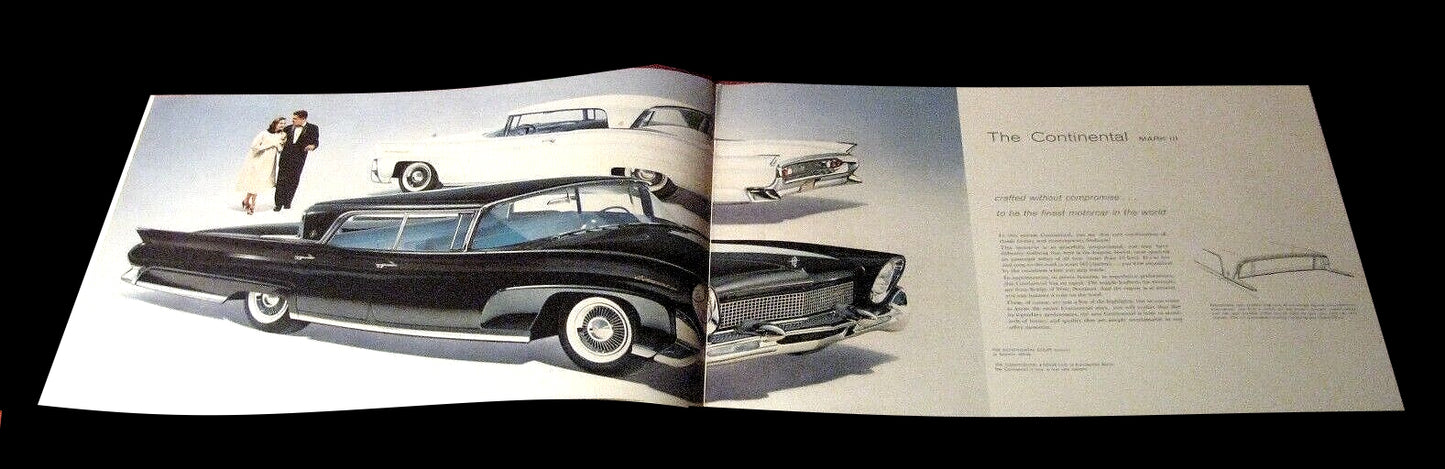 1958 Lincoln Large Prestige Sales Brochure Booklet  Old Original