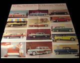 1956 Mercury Fold Out Sales Brochure Booklet Old Original