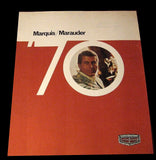 1970 Mercury Marquis Marauder Canada French Sales Brochure  Old