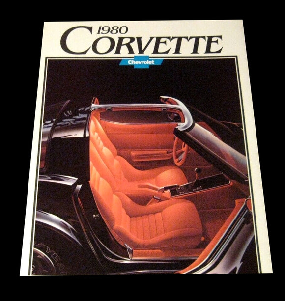 1980 Chevy Corvette Sales Brochure Old Original