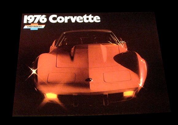 1976 Chevy Corvette Sales Brochure Old Original