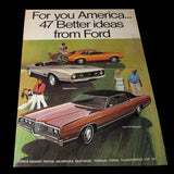 1971 Ford & Mustang 47 BETTER IDEAS from Ford Huge Sales Brochure