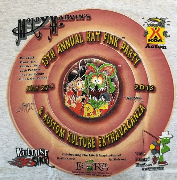 13th Kustom Kulture Extravaganza 2013 ORIGINAL ED ROTH RAT FINK STYLE SP3 LIMITED EDITION CLEARANCE