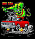 ED ROTH RAT FINK ORIGINAL HEAVY CHEVY 100% COTTTON T SHIRT  STYLE 13