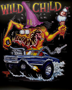 ED ROTH RAT FINK ORIGINAL WILD CHILD Poster 56 cm by 70 cm