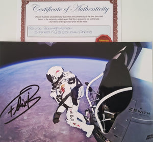 Felix Baumgartner signed 12x8 colour photo