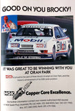 1989 issue of RACING CAR news front cover signed by Dick Johnson