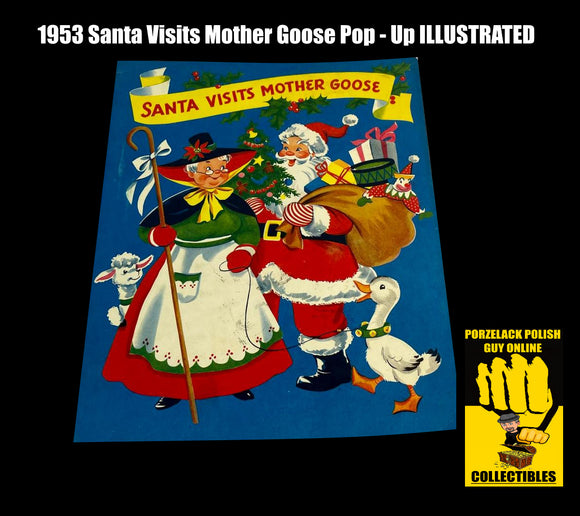 1953 Santa Visits Mother Goose Pop - Up ILLUSTRATED