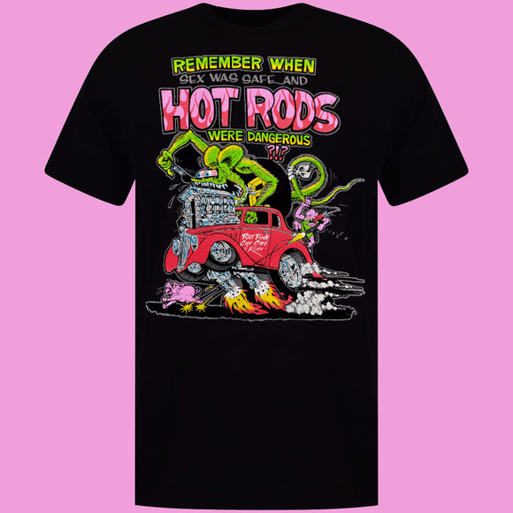 ED ROTH RAT FINK REMEMBER WHEN SEX WAS SAFE AND HOT RODS WERE DANGEROUS  BLACK STYLE 10