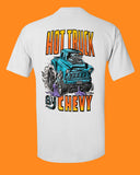 ED ROTH RAT FINK ORIGINAL HOT TRUCK BY CHEVY WHITE STYLE 14