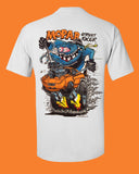 ED ROTH RAT FINK ORIGINAL MOPAR STREET RACER 100% WHITE T SHIRT ORIGINAL BIG DADDY STYLE 28