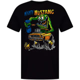 ED ROTH RAT FINK ORIGINAL MIGHTY MUSTANG BLACK T SHIRT STYLE 25