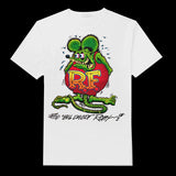 ED ROTH RAT FINK ORIGINAL WHITE T SHIRT 100% COTTON SHIRT ORIGNAL STYLE 22